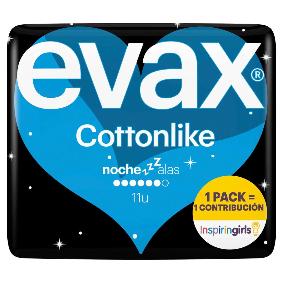 Compresas Higienicas Femeninas Evax Cottonlike Superplus 10 Compresas de Evax