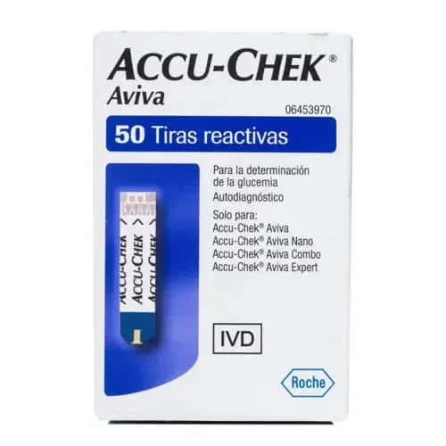 Tiras Reactivas Glucemia Accu-chek Aviva 50 Unidades de Roche Diabetes Care