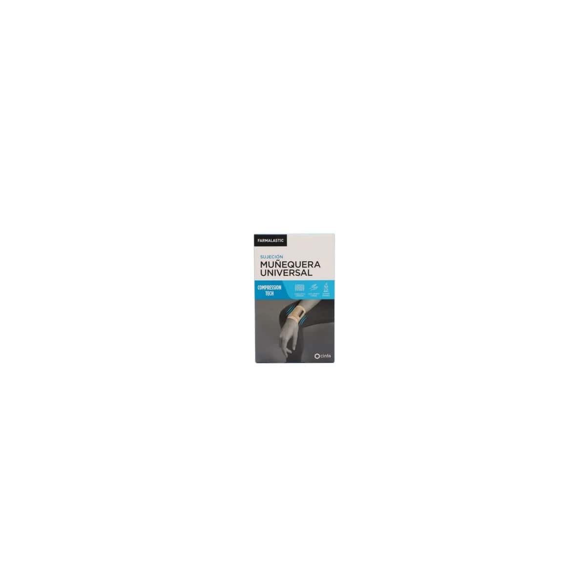 Farmalastic Muñequera Universal Velcro 1 Unidad Talla 1 Color Beige de Farmalastic