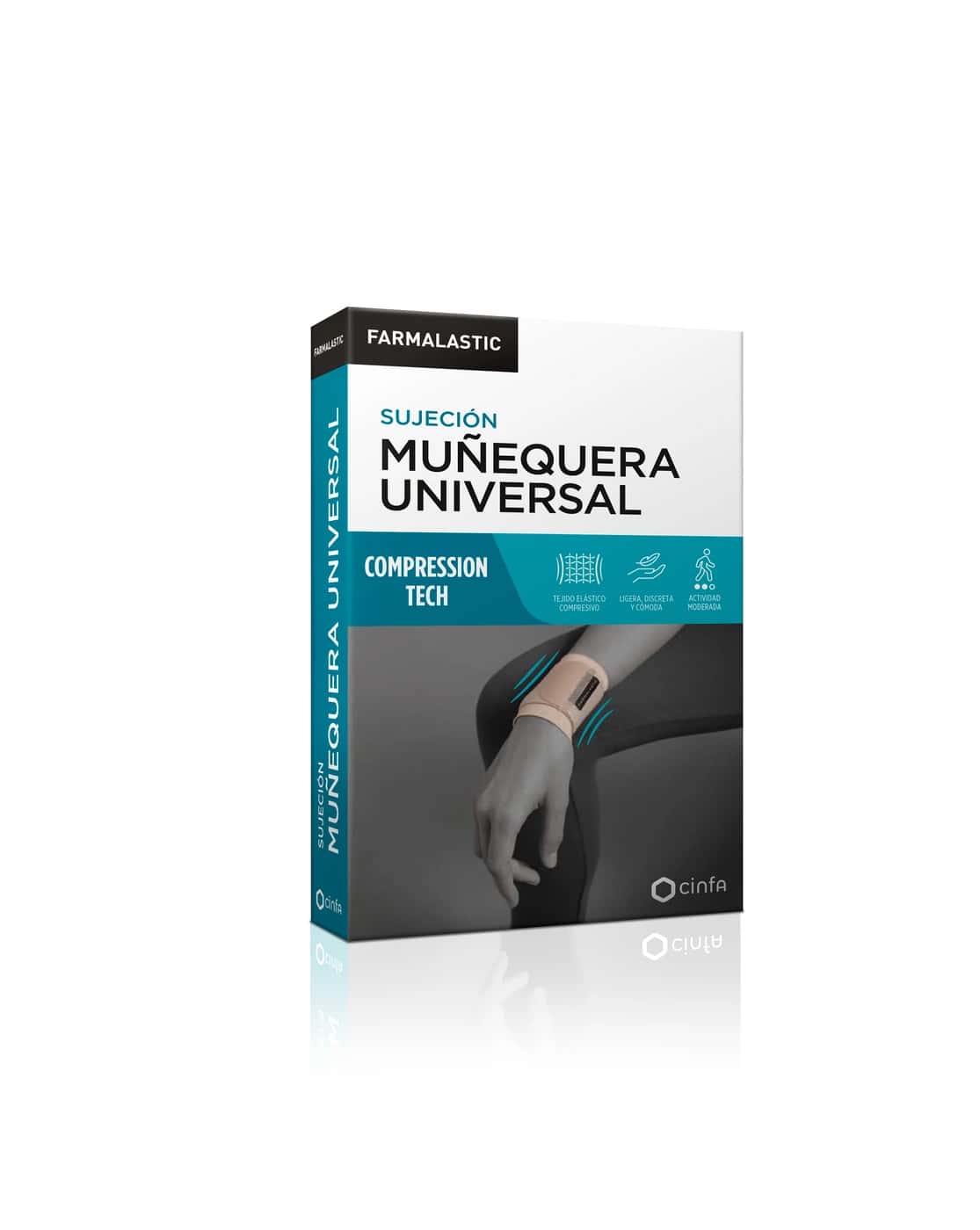 Farmalastic Muñequera Universal Velcro 1 Unidad Talla 1 Color Beige de Farmalastic