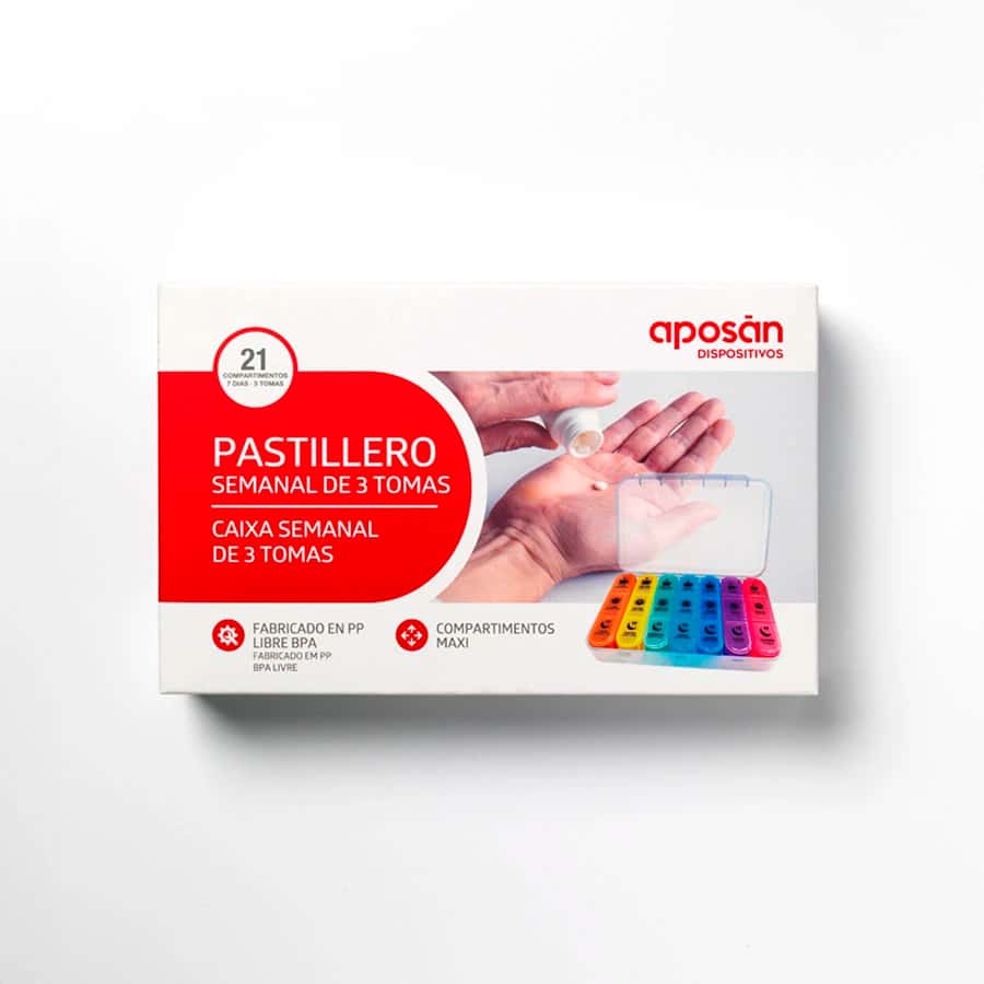 Aposan Pastillero Semanal 3 Tamaños Maxi 1u de Aposan