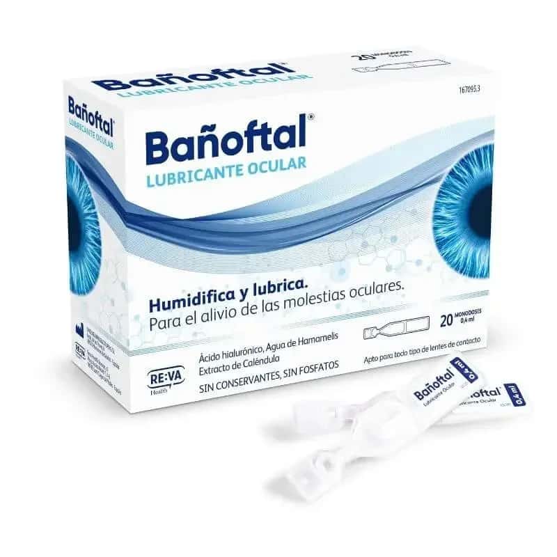 Bañoftal Ojo Seco Leve 0,15% Con Irritacion 20 Monodosis 0.4 ML de Bañoftal