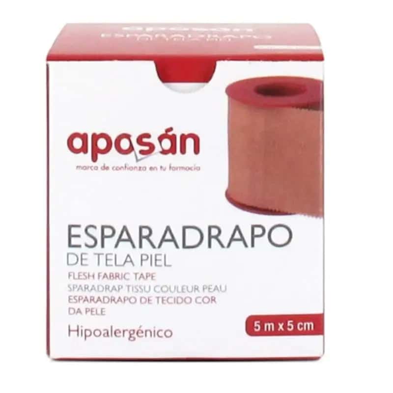 Aposan Esparadrapo Tela Piel 5 x 5 cm de Aposan
