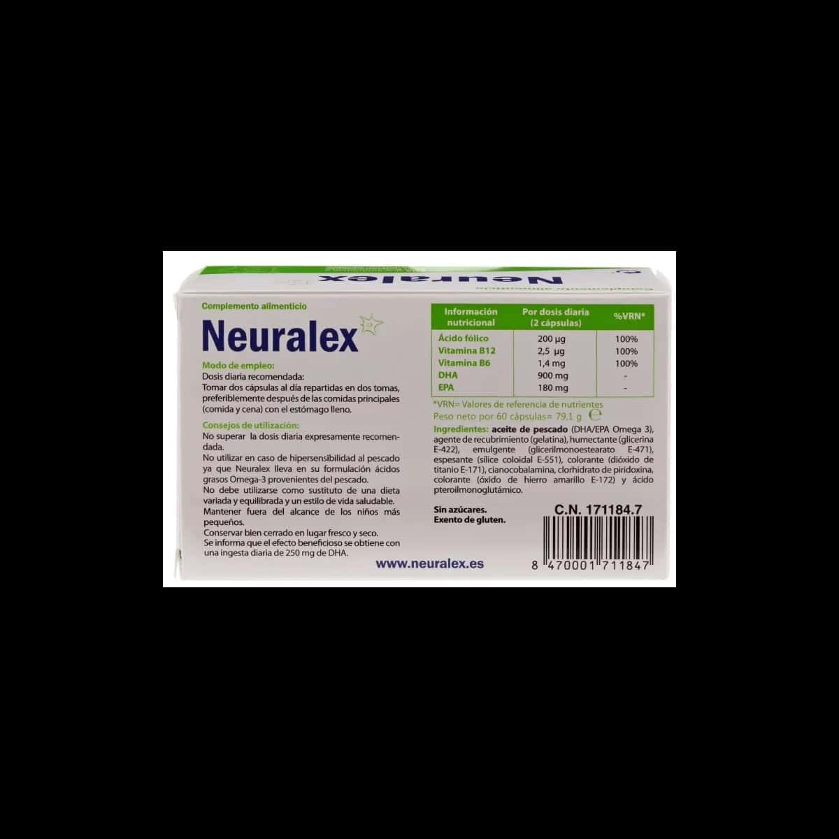 Neuralex 60 Cápsulas de Gelatina Blanda de Neuralex