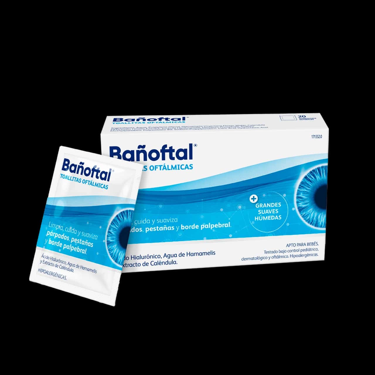 Bañoftal Toallita Ocular Esteril 20 Unidades de Bañoftal