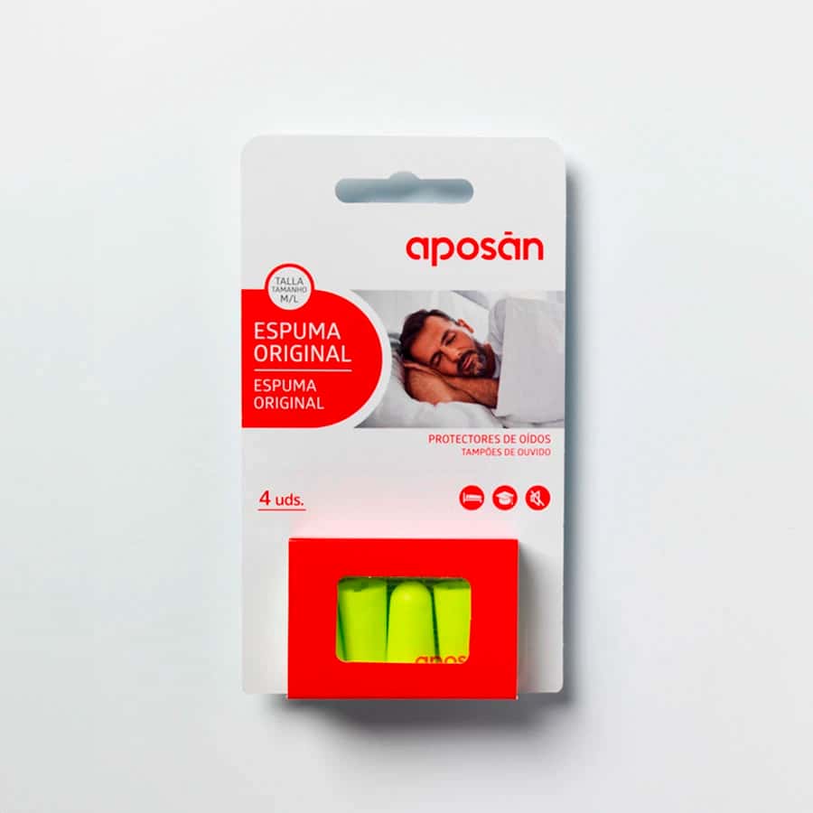 Aposan Tapón Espuma Original Talla M/L 4 Unidades de Aposan
