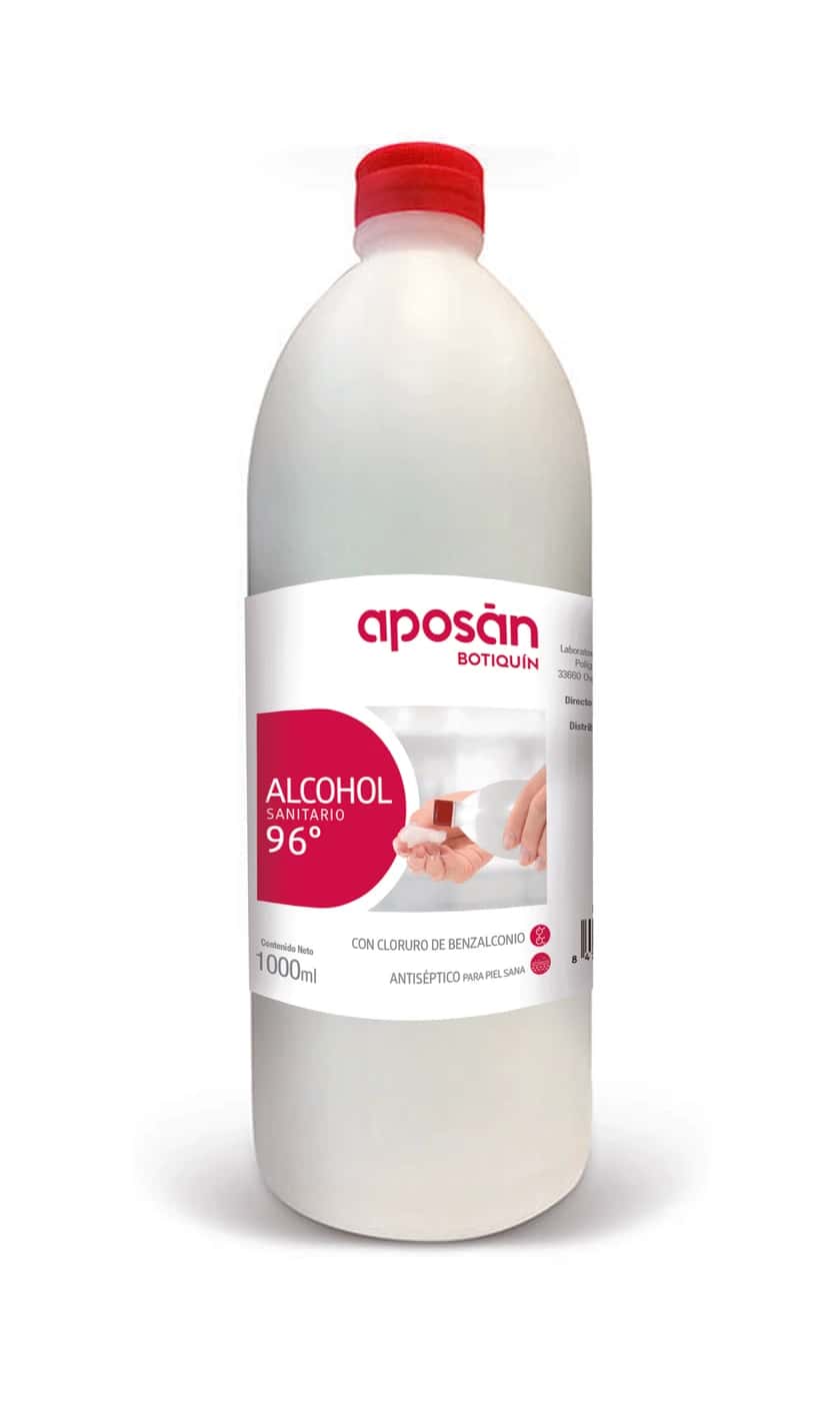 Aposan Alcohol 96º con Cloruro de Benzalconio de Aposan