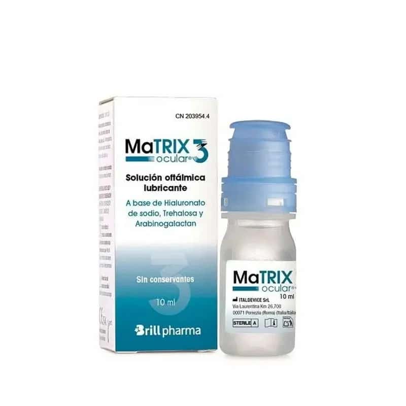 Matrix Ocular 3 Solucion Oftalmica Lubricante 1 Envase 10 ML de Matrix