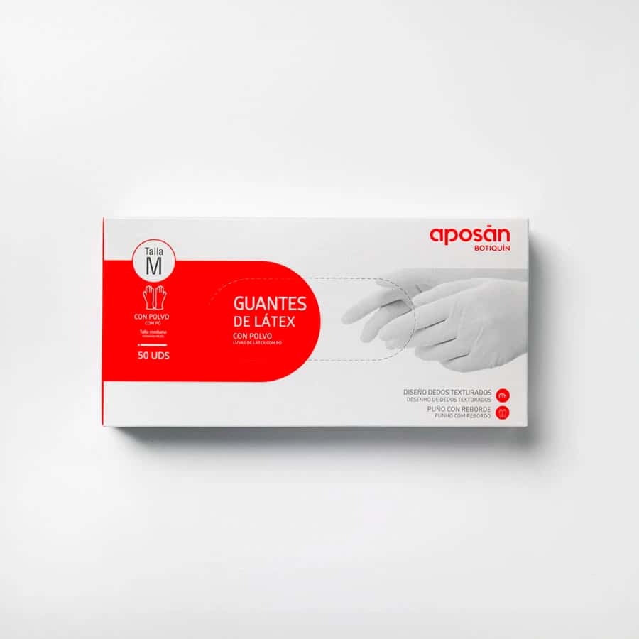 Aposan Guantes Latex T/m 50 u de Aposan