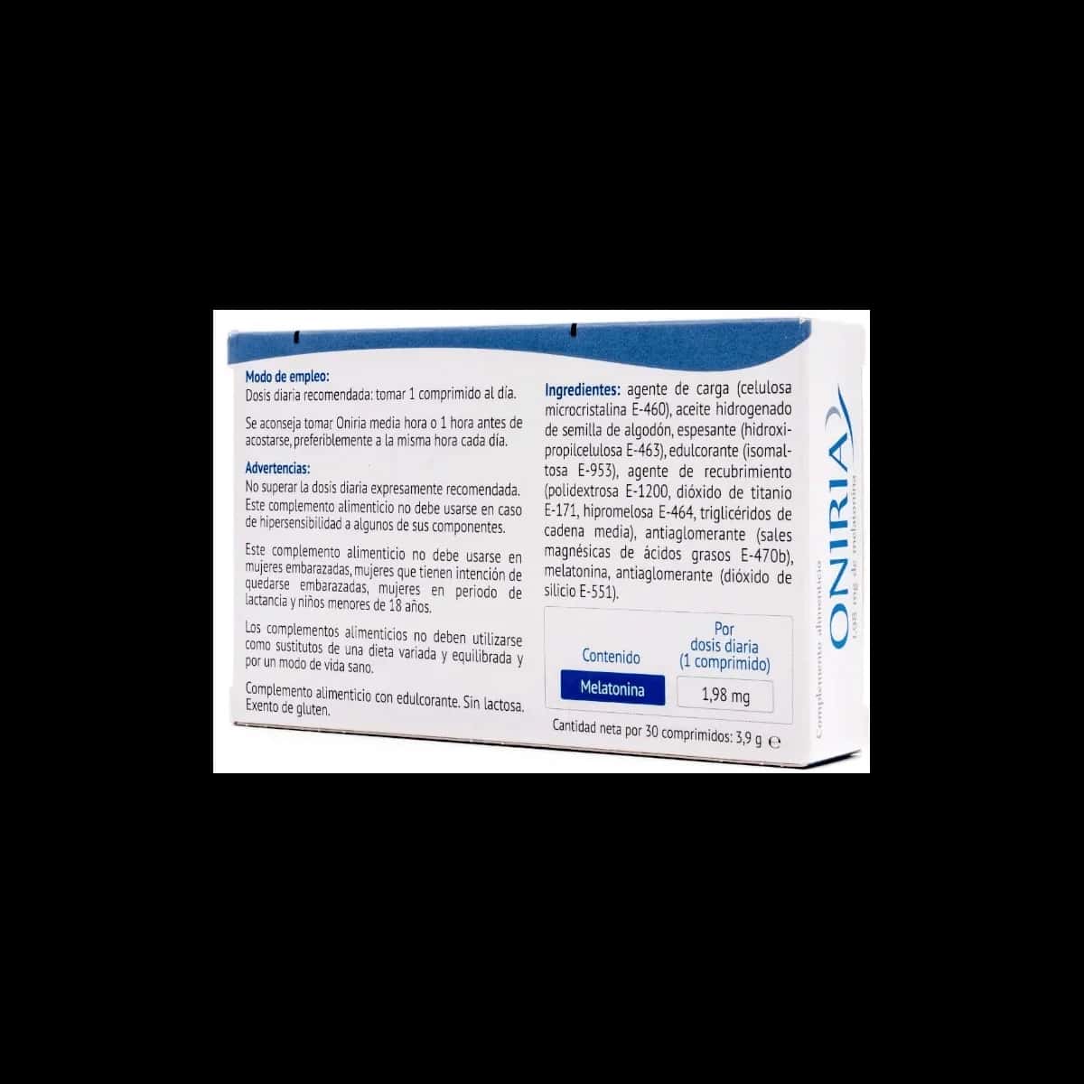 Oniria 30 Comprimidos Recubiertos de Oniria