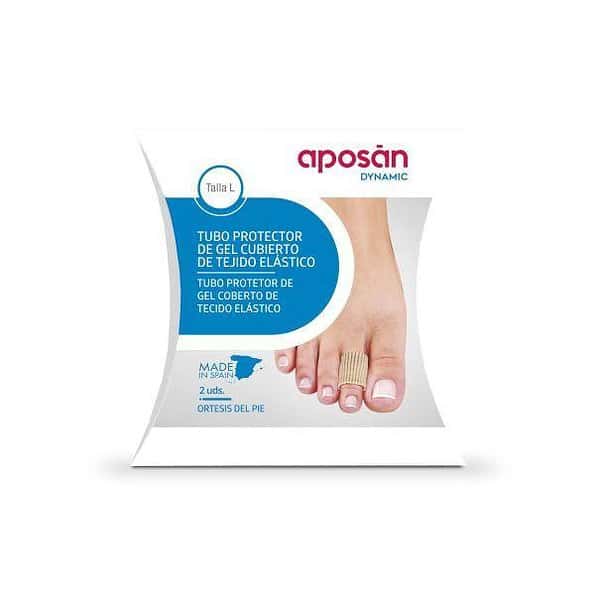 Aposan Dynamic Tubo Protector Gel Cubierto Tejido Elastico 2 Unidades Talla l de Aposan