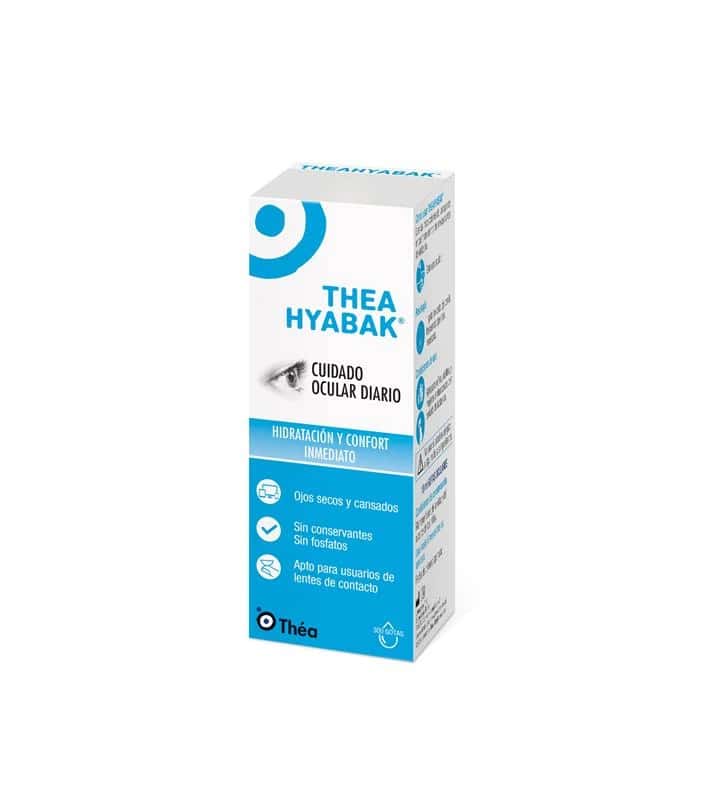 Thea Hyabak 0.15% - Solucion Hidratante Lentes de Contacto 1 Envase 10 ML de Hyabak
