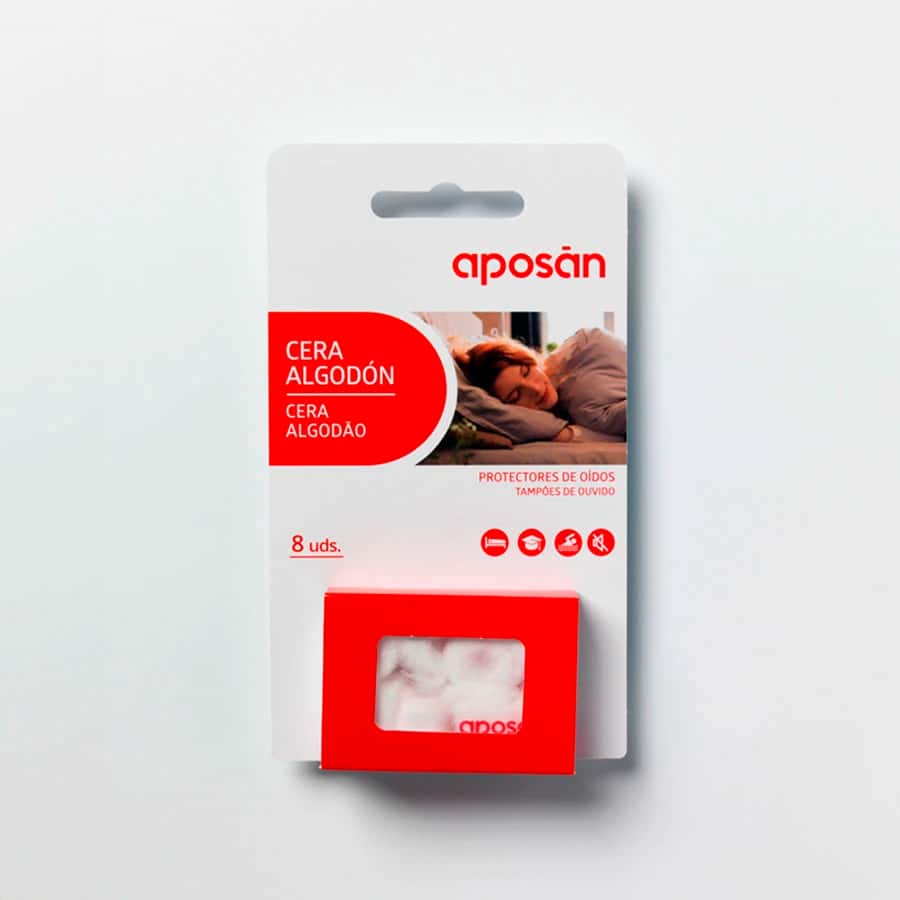 Aposan Tapones Cera Algodon 8u de Aposan