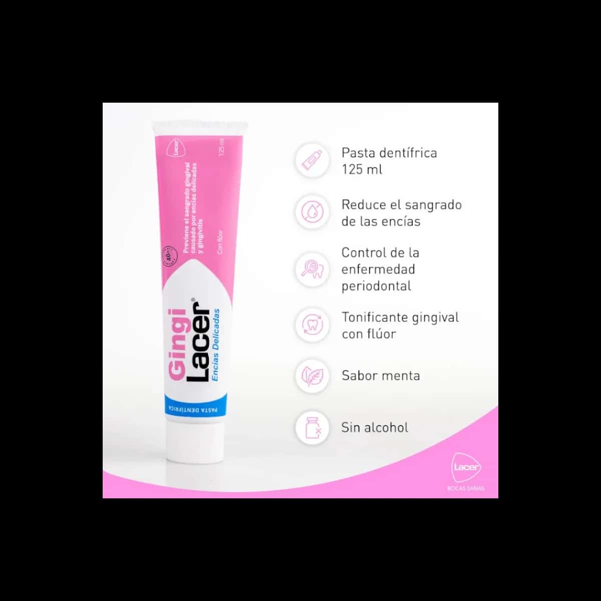 Gingilacer Encias Delicadas Pasta Dentifrica 1 Tubo 125 ML de Gingilacer