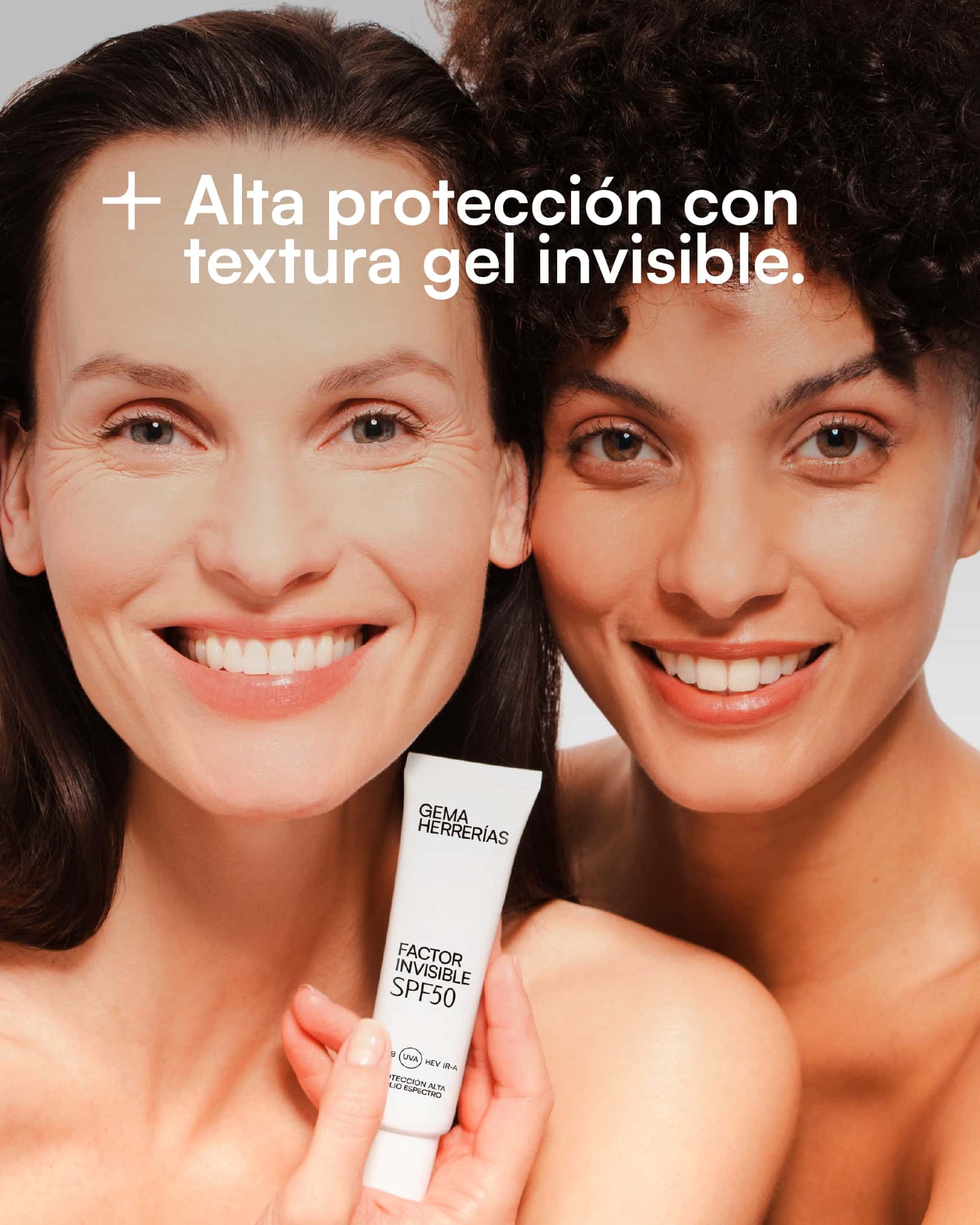 FACTOR INVISIBLE SPF50 Amplio espectro [UVB UVA HEV IR-A] de Gema Herrerías