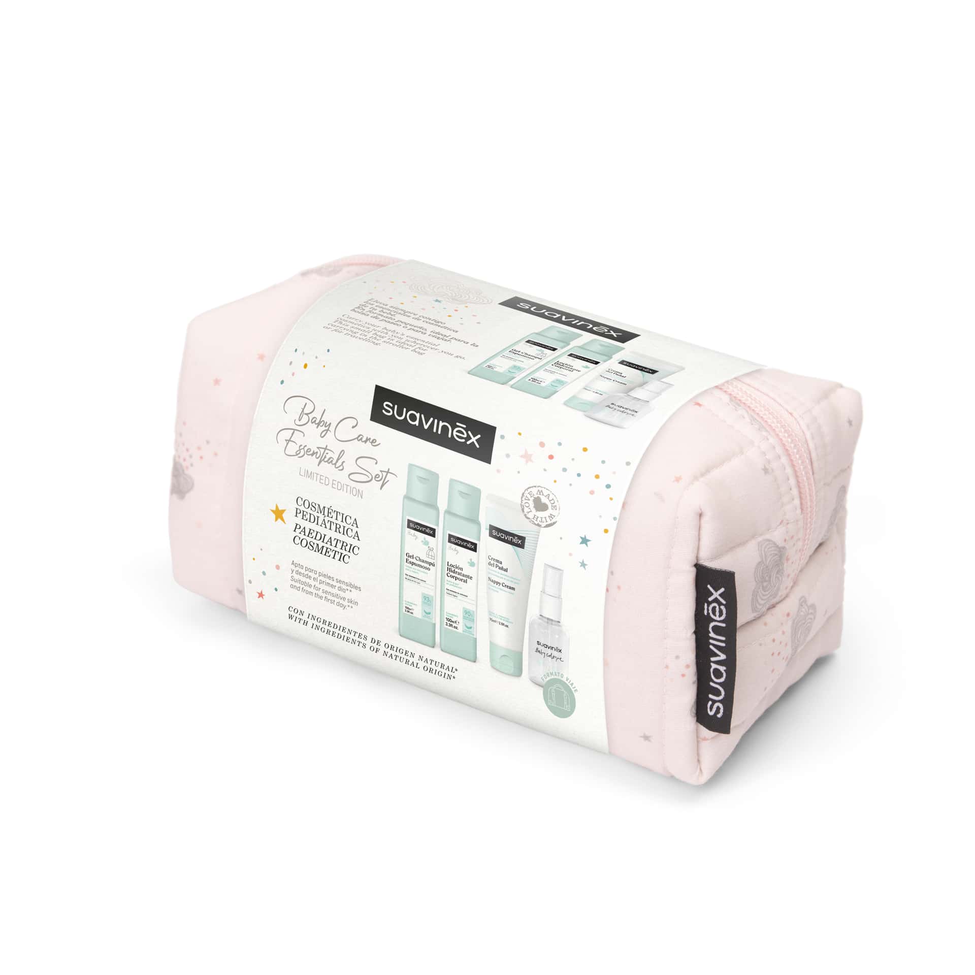 Suavinex Baby Care Travel Set Birdies Rosa de Suavinex