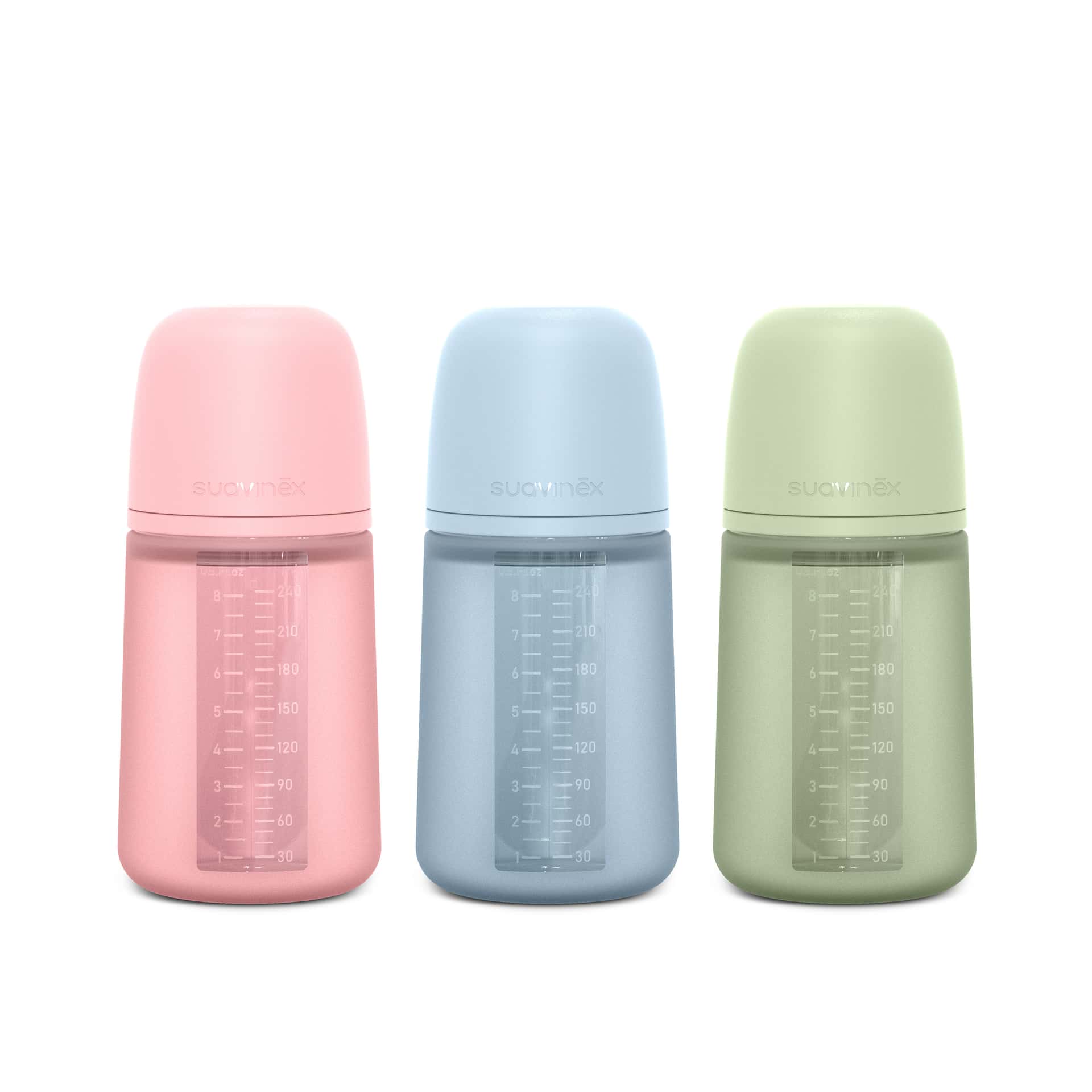 Suavinex Biberón Silicona 240 ml Tetina Fisiológica Talla M Colour Essence de Suavinex