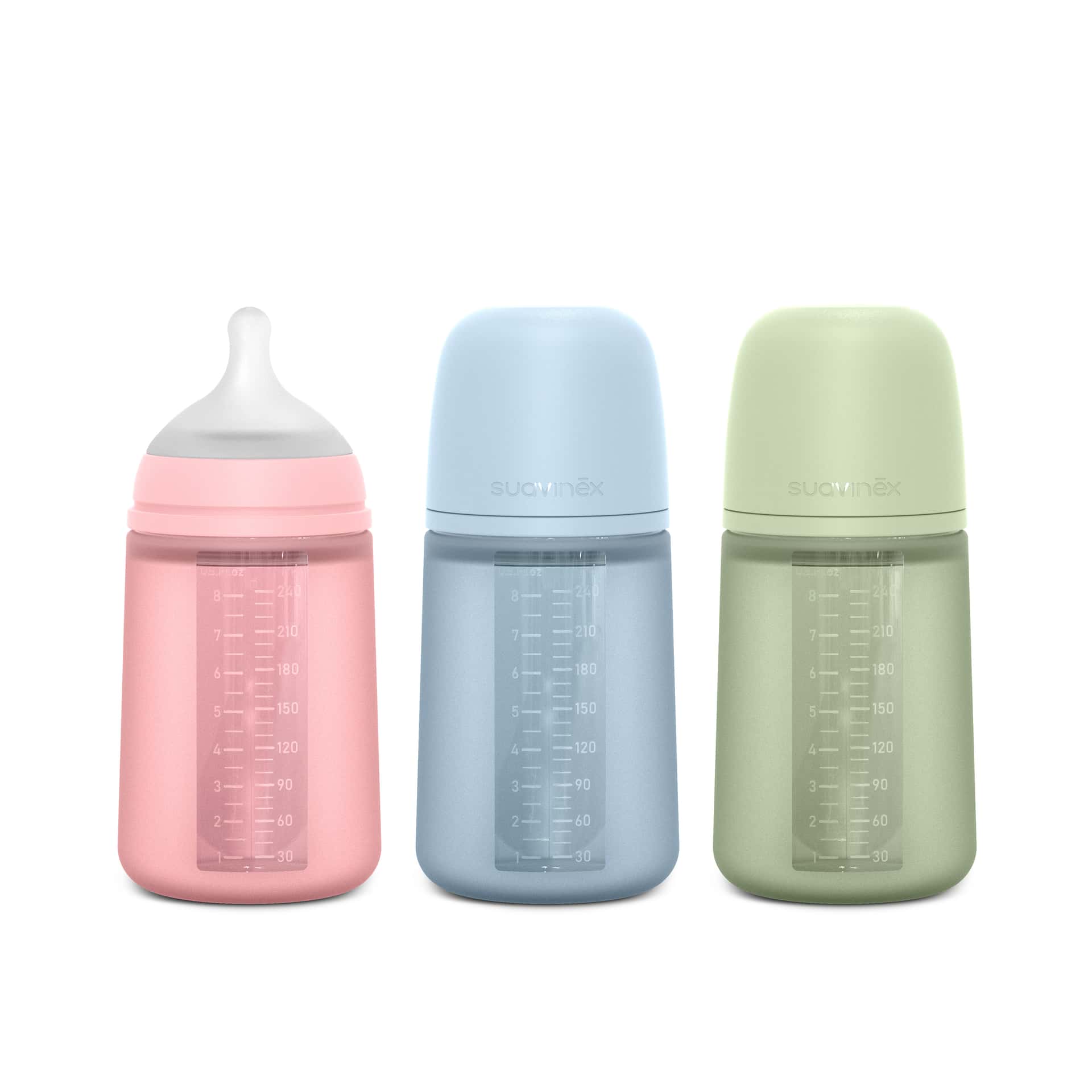 Suavinex Biberón Silicona 240 ml Tetina Fisiológica Talla M Colour Essence de Suavinex
