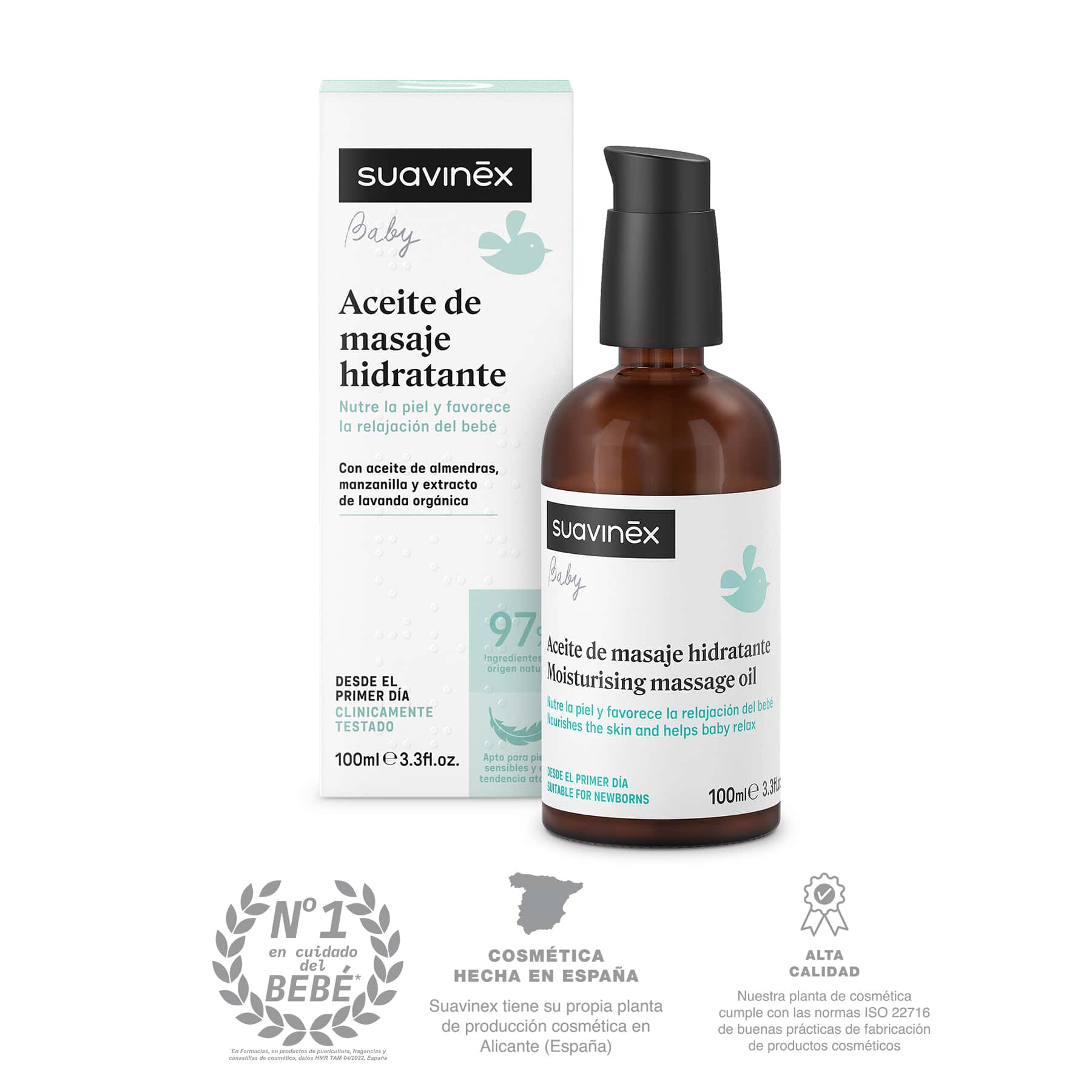 Suavinex Baby Aceite de Masaje Hidratante 100ml de Suavinex