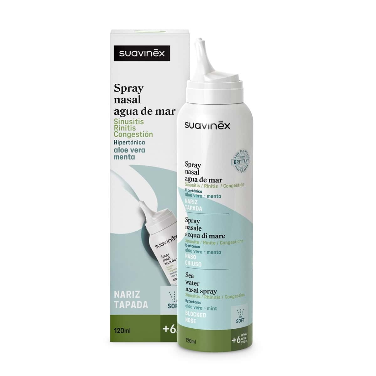 Suavinex Spray Nasal HIPER Aloe Menta +6A 120ml de Suavinex