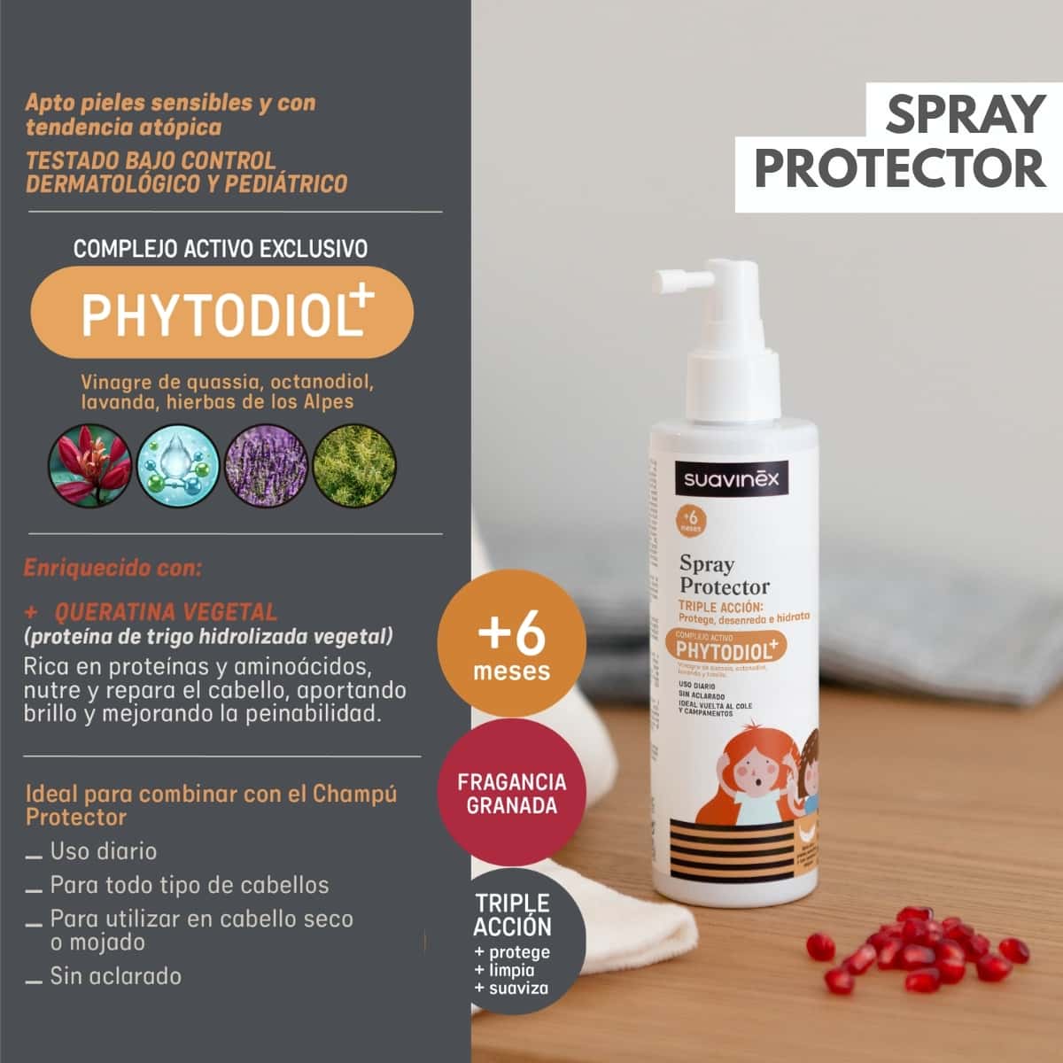Suavinex Antipiojos Spray Protect Phytodiol 250 ml de Suavinex