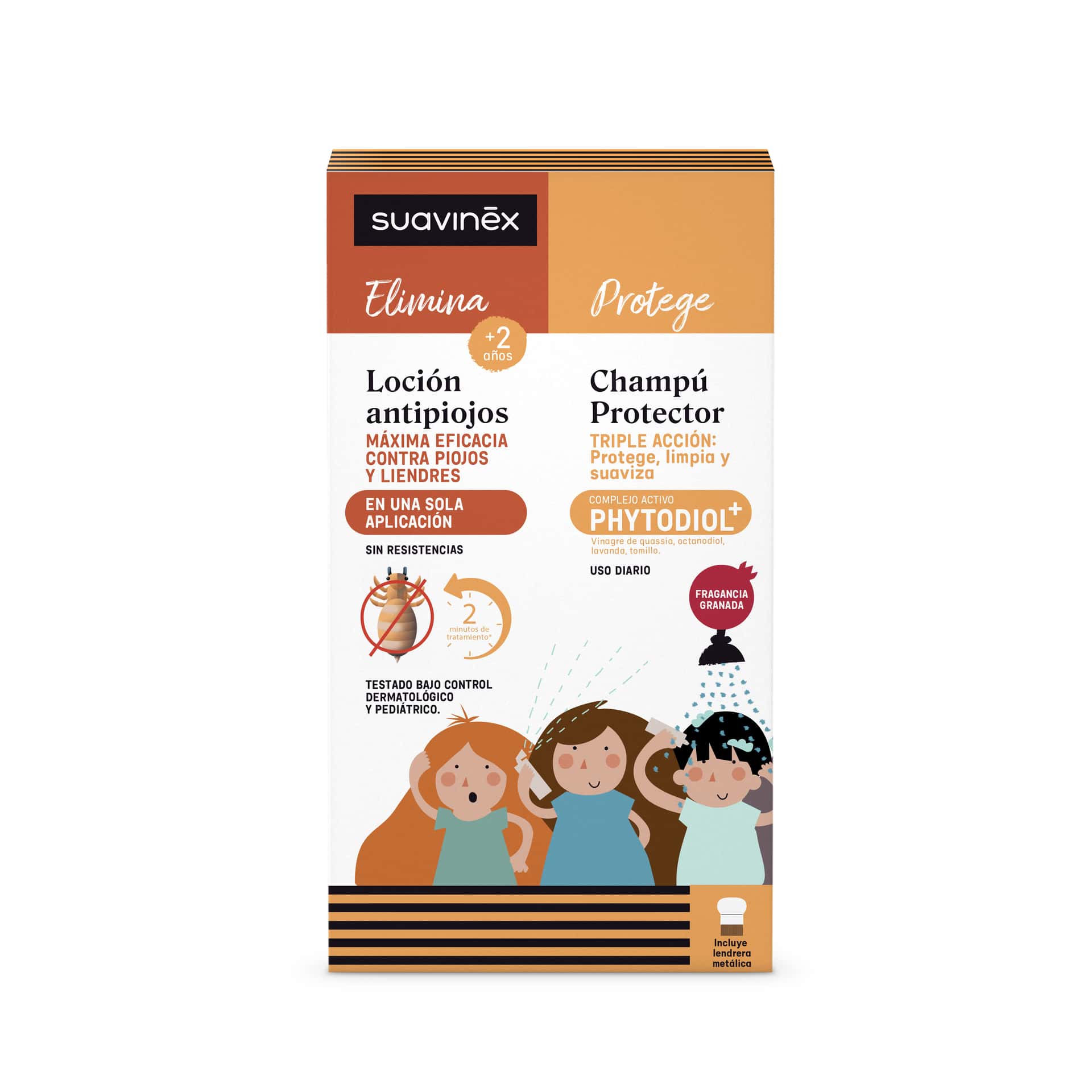 Suavinex Antipiojos Set Loción 125 ml + Champú 250 ml de Suavinex
