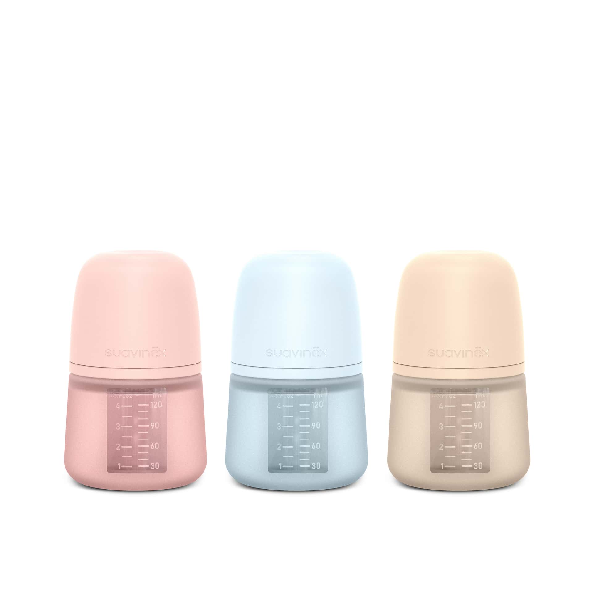 Suavinex Biberón Silicona 120 ml Tetina Fisiológica Talla S Colour Essence de Suavinex
