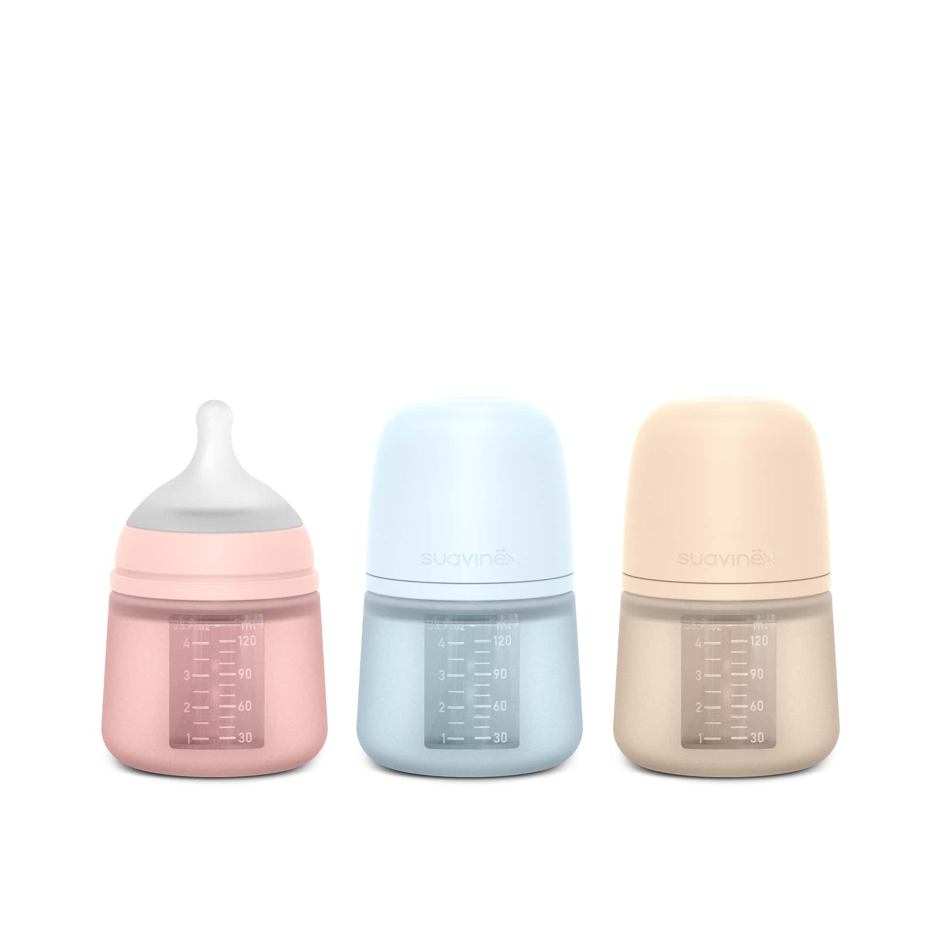 Suavinex Biberón Silicona 120 ml Tetina Fisiológica Talla S Colour Essence de Suavinex