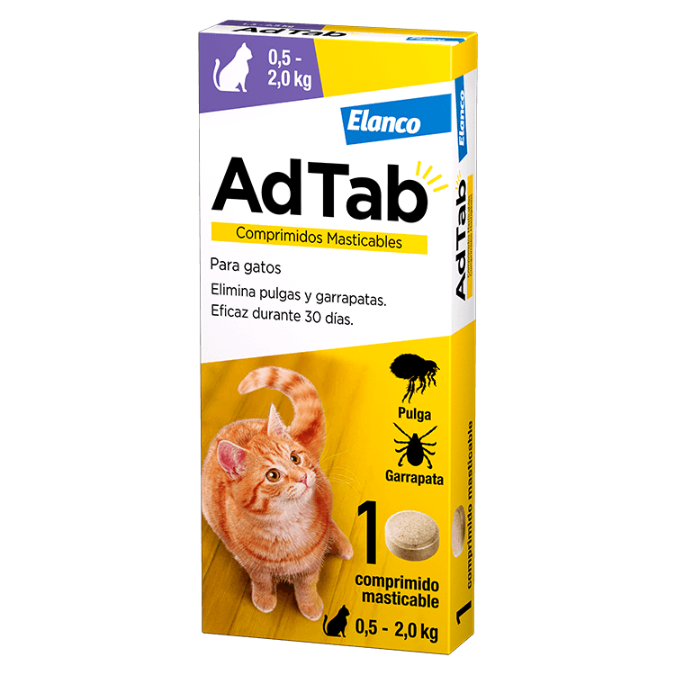 AdTab Antiparasitario para Gatos comprimidos de Adtab