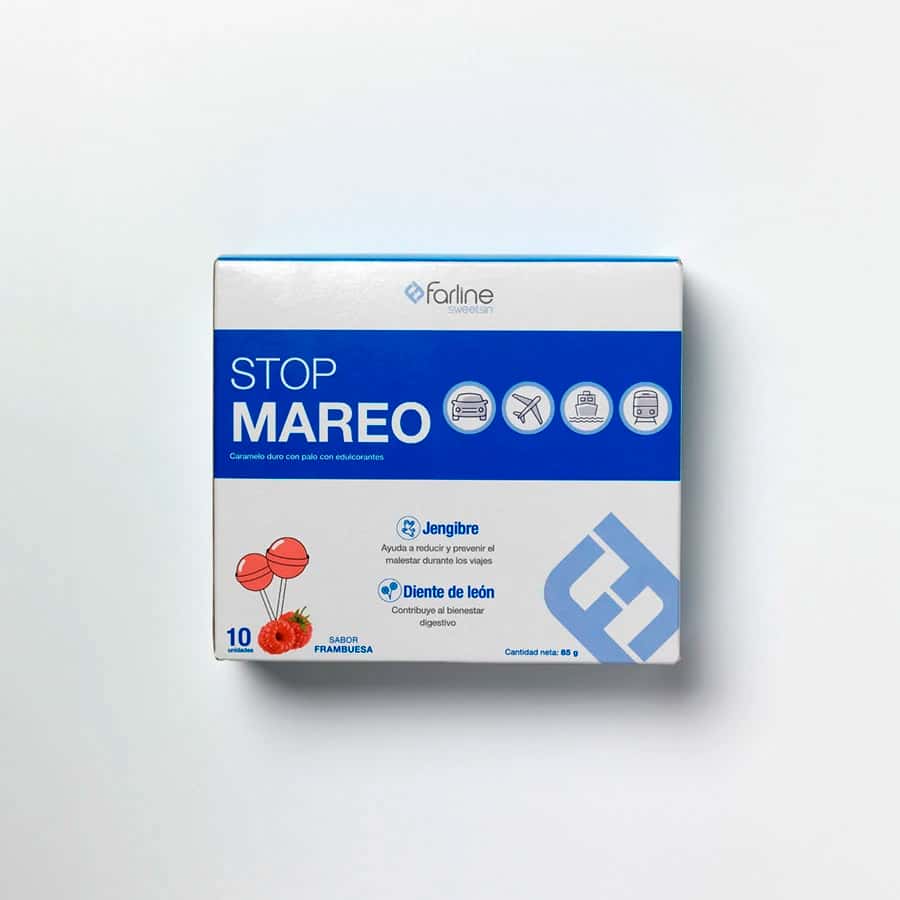 Farline Stop Mareo 10 Caramelos con Palo de Farline