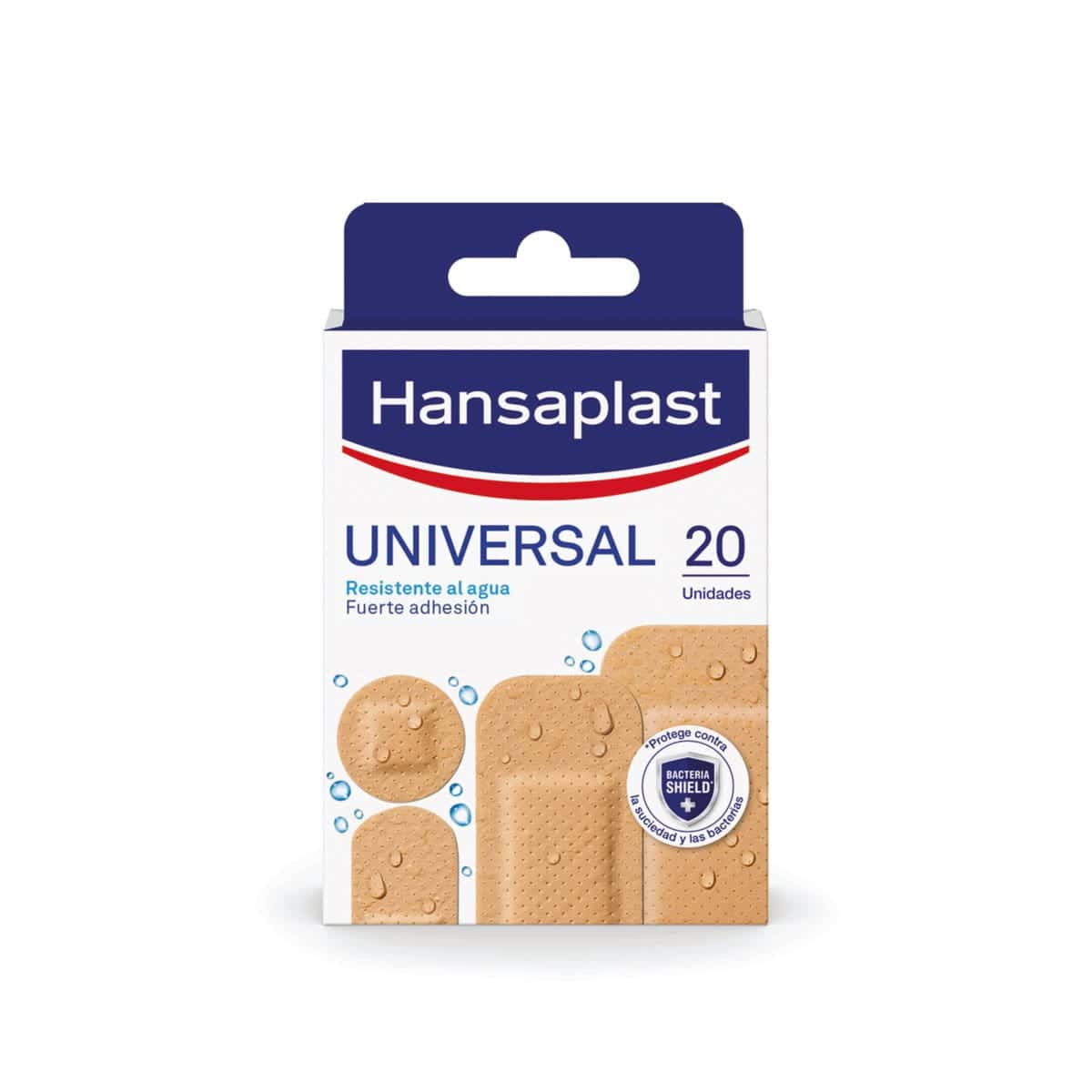 Universal 20 apósitos (Surtido 4 tamaños) de Hansaplast