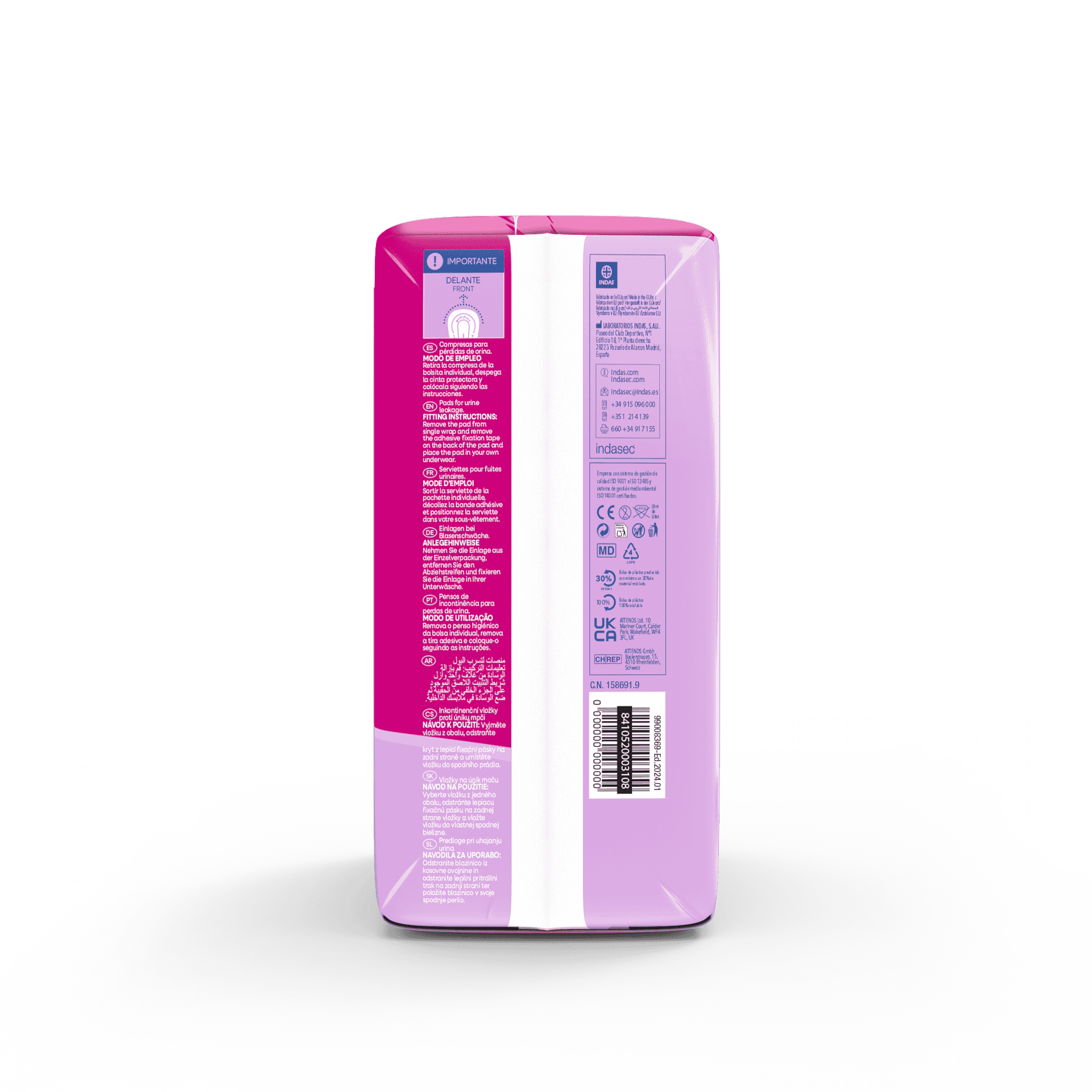Indasec Discreet Extra 20 unidades de Indasec