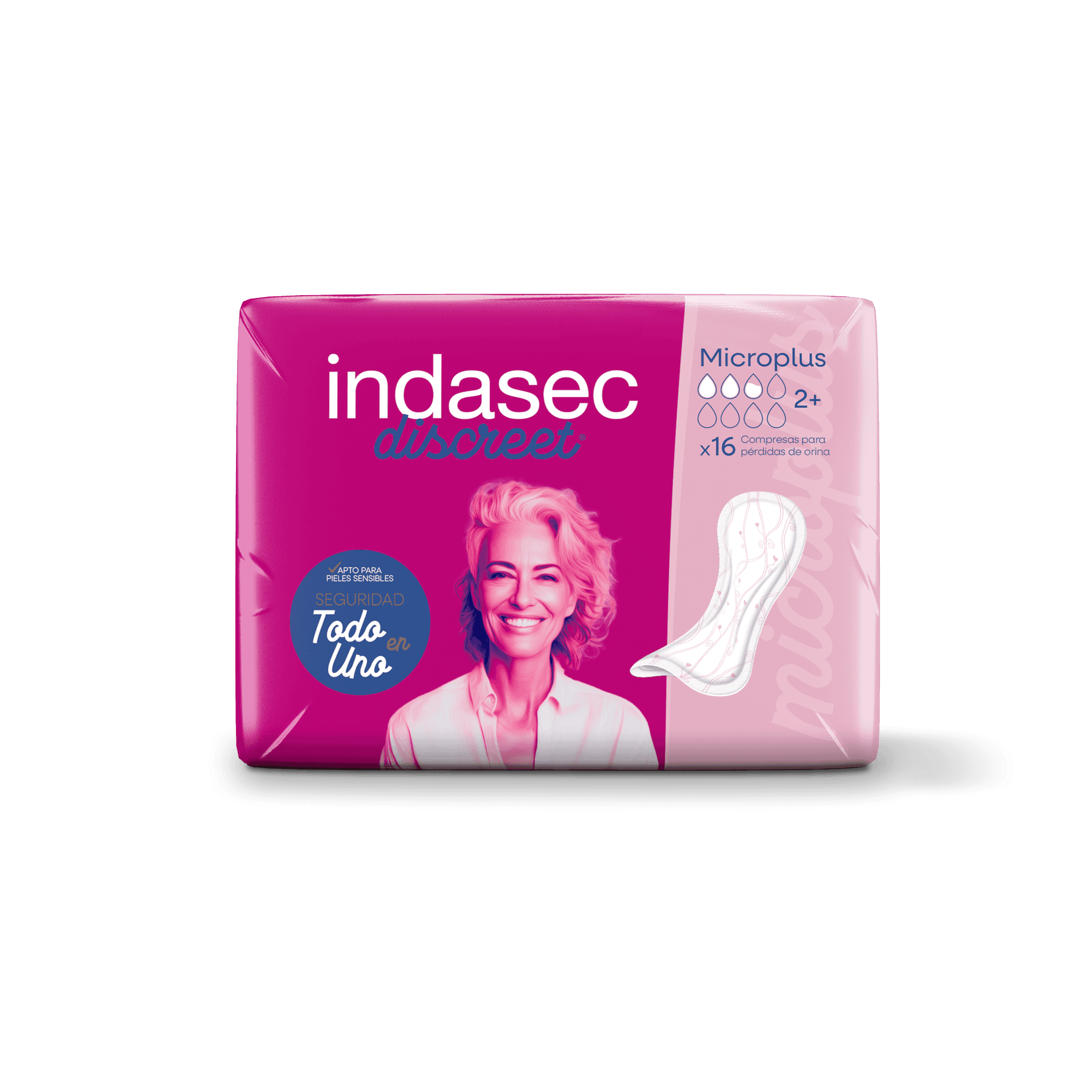 Indasec Discreet Microplus 16 unidades de Indasec