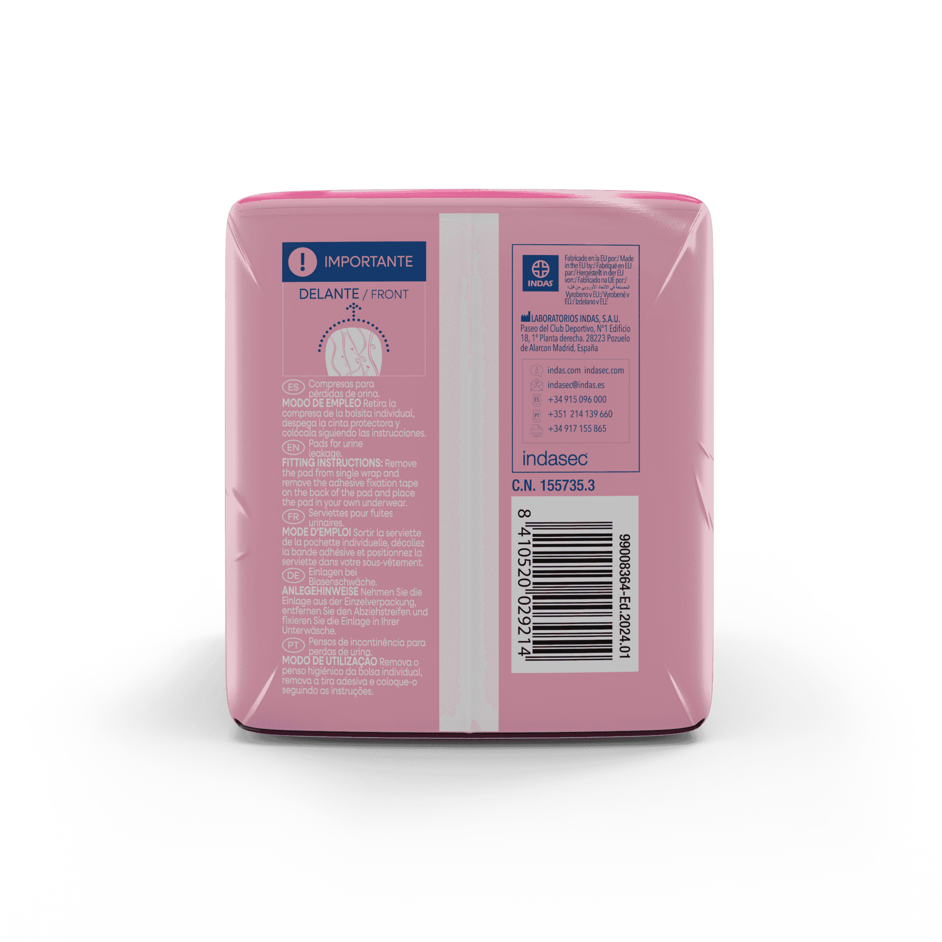 Indasec Discreet Microplus 16 unidades de Indasec