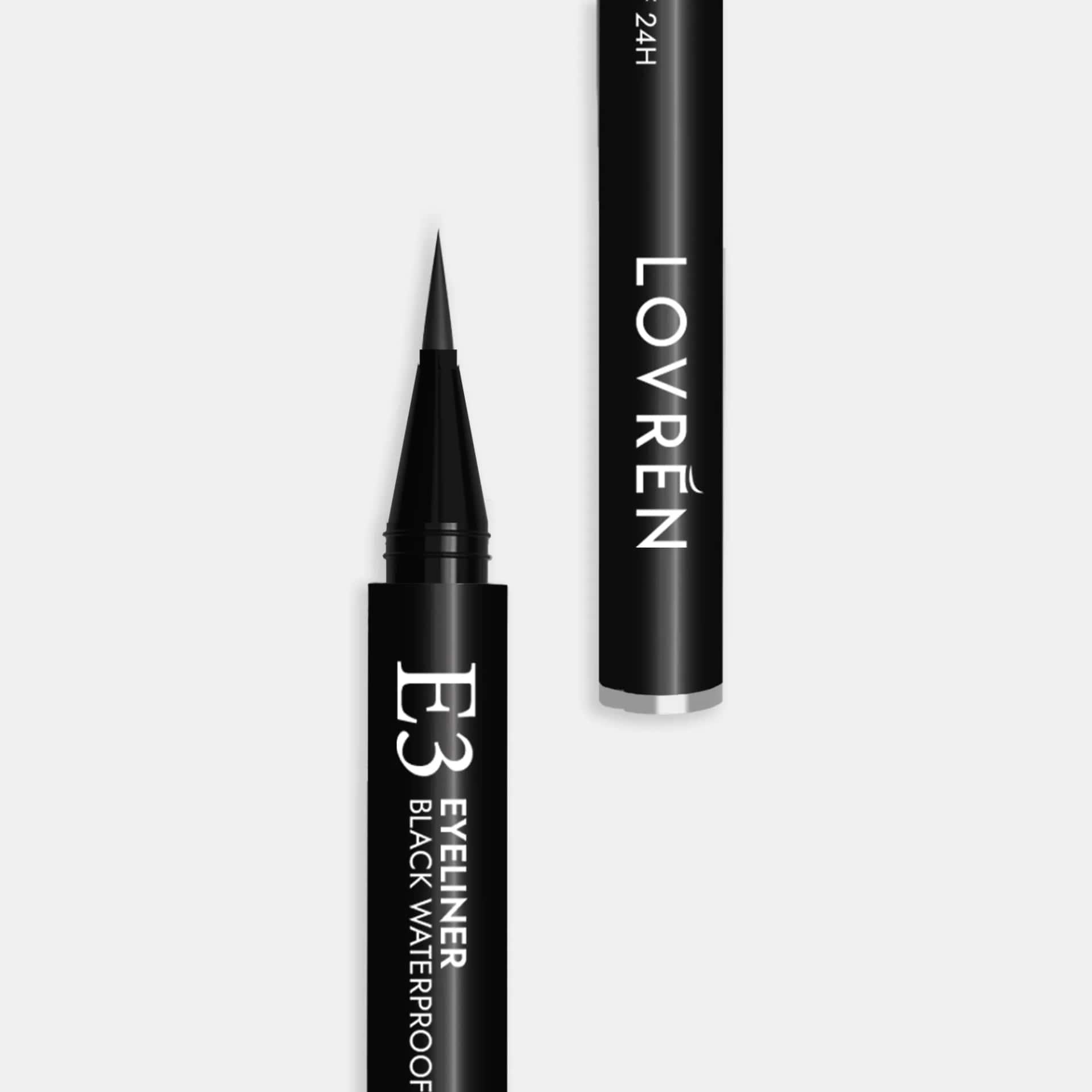 Lovren E3 Eyeliner Negro Waterproof 24H de LOVREN