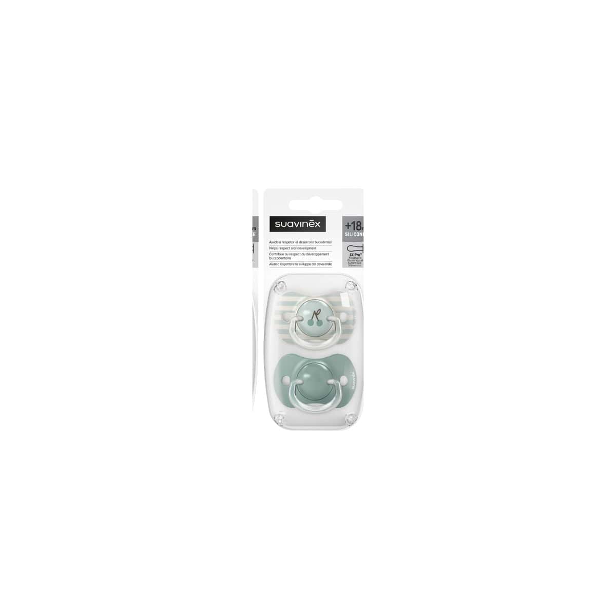 Suavinex Chupete SX Pro Fisiológico Silicona +18 meses 2 Unidades Prints de Suavinex