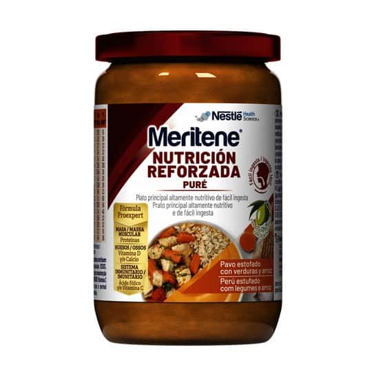 Pure (1 Frasco 300 G Sabor Pavo Estofado Con Verduras Y Arroz de Meritene
