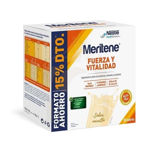 Fuerza Y Vitalidad Vainilla 30 Sobres Promo 15% Descuento de Meritene