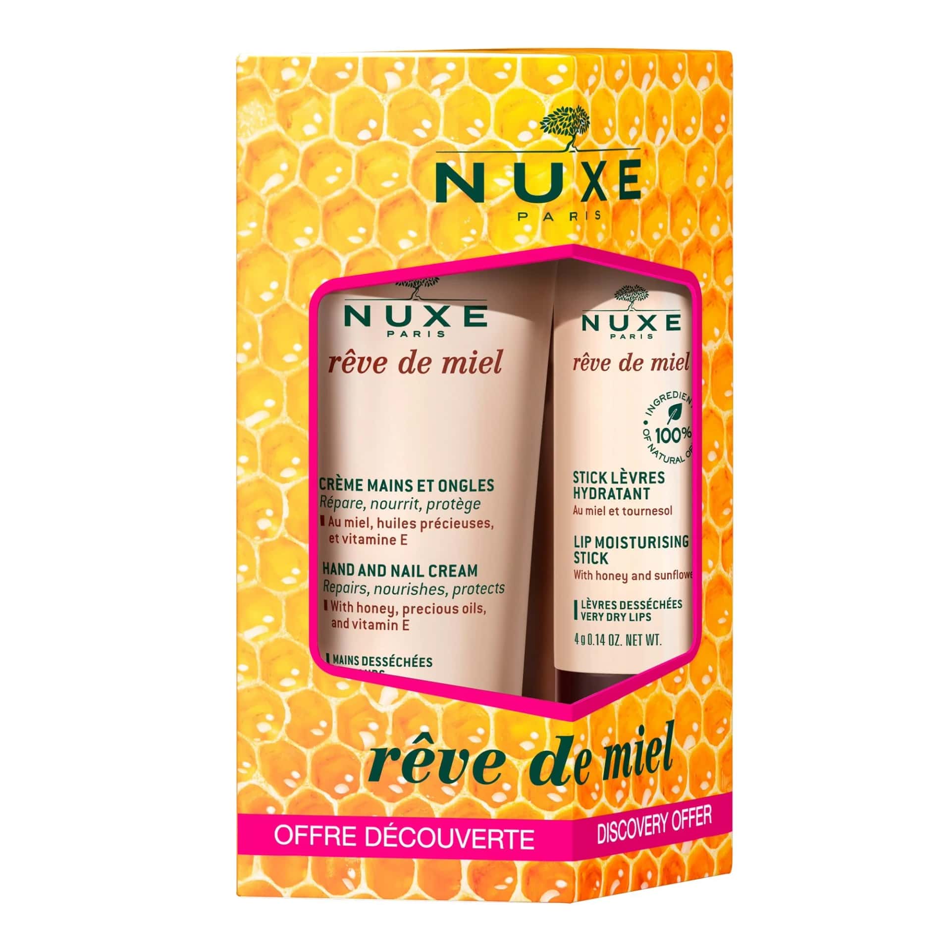 Nuxe Rêve de Miel Dúo Delicioso Manos y Labios de NUXE