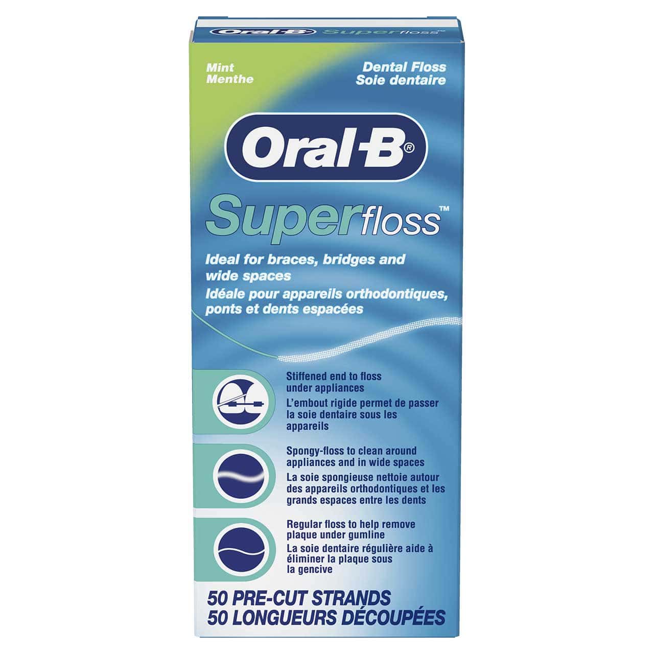 Superfloss Seda Dental Menta 50 u de Oral-B