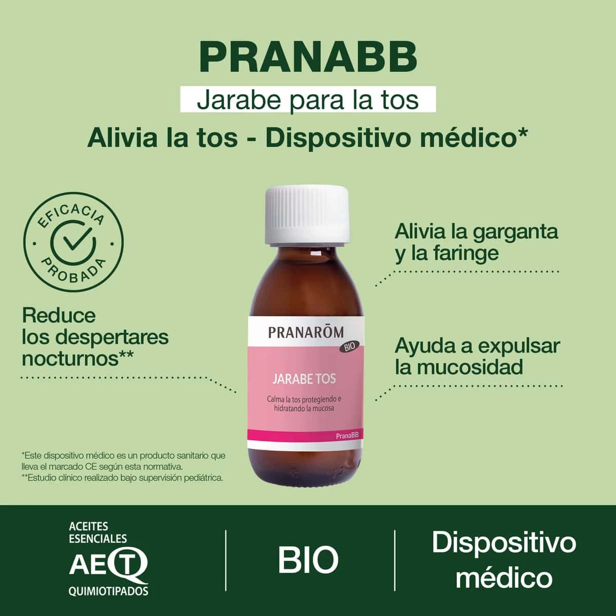 Pranarom PranaBB Jarabe Tos Bio 120 ml - Infantil de Pranarôm