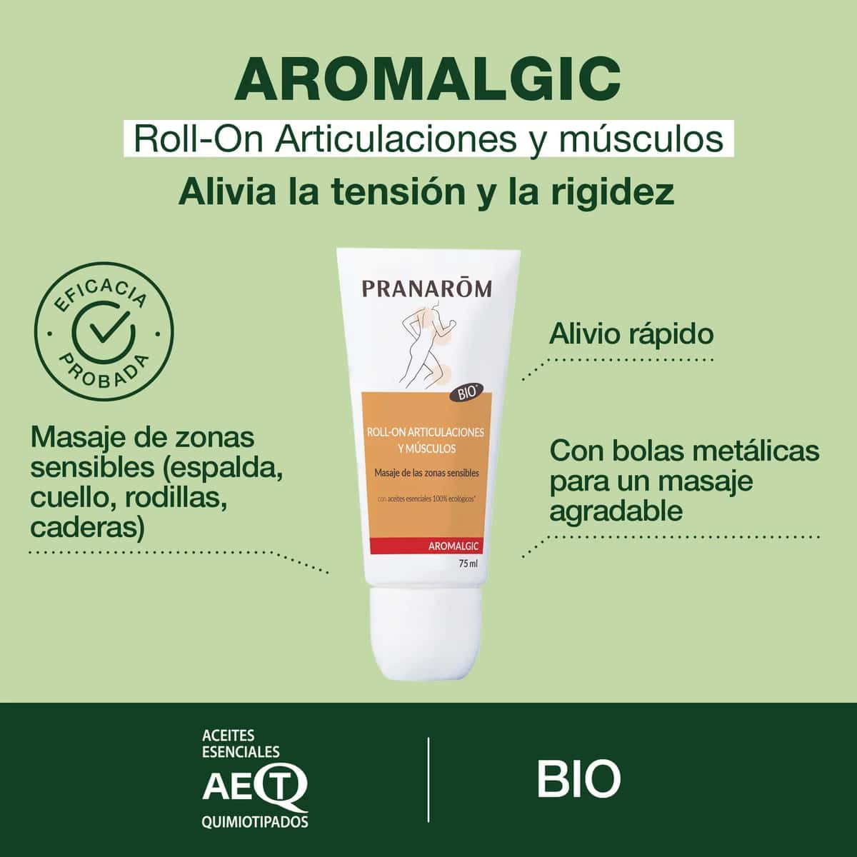 Pranarom Aromalgic Spray Articulaciones y Músculos 75 ml - Bio de Pranarôm