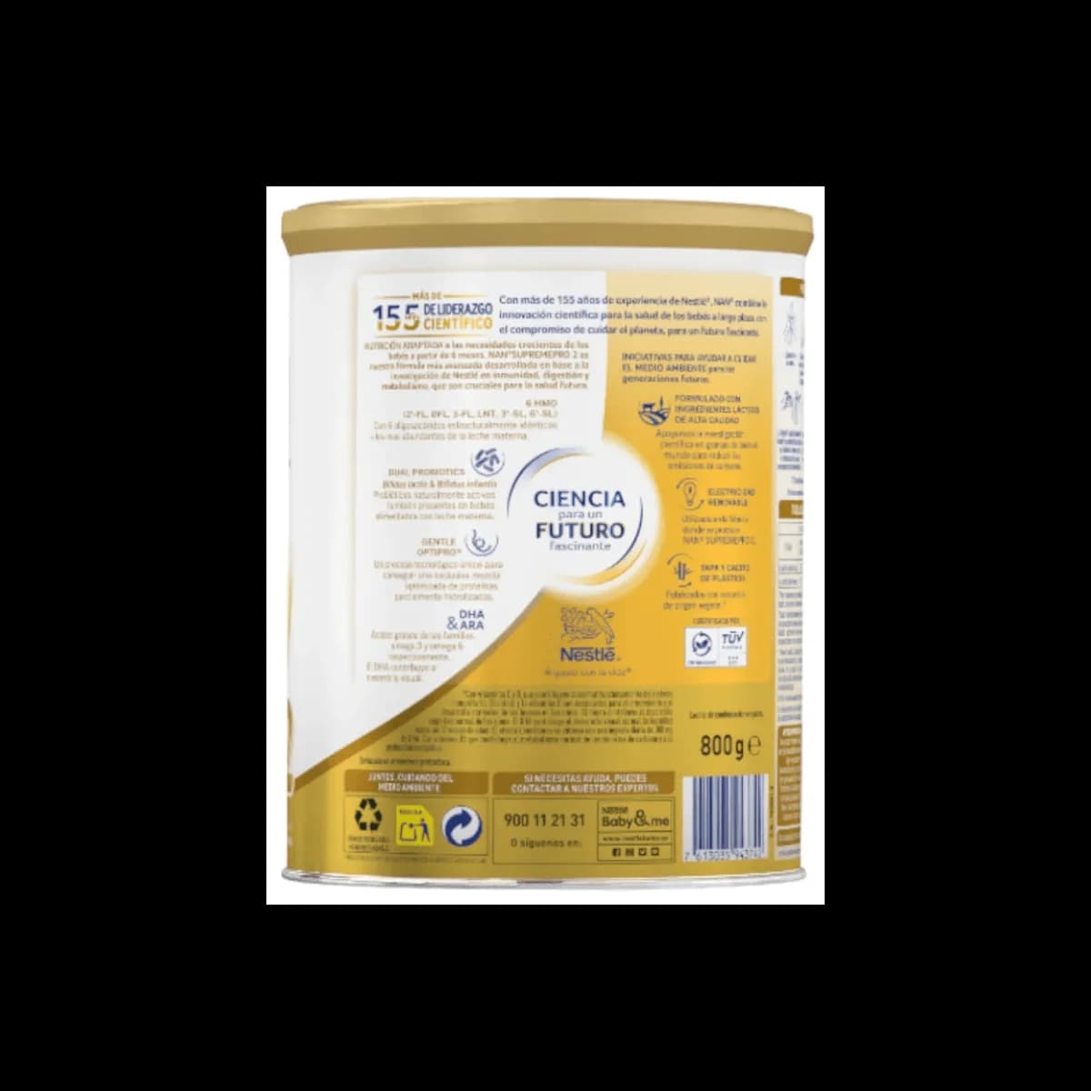 Nan 1 Optipro Supreme 1 Envase 800 G de Nan — imagen 5