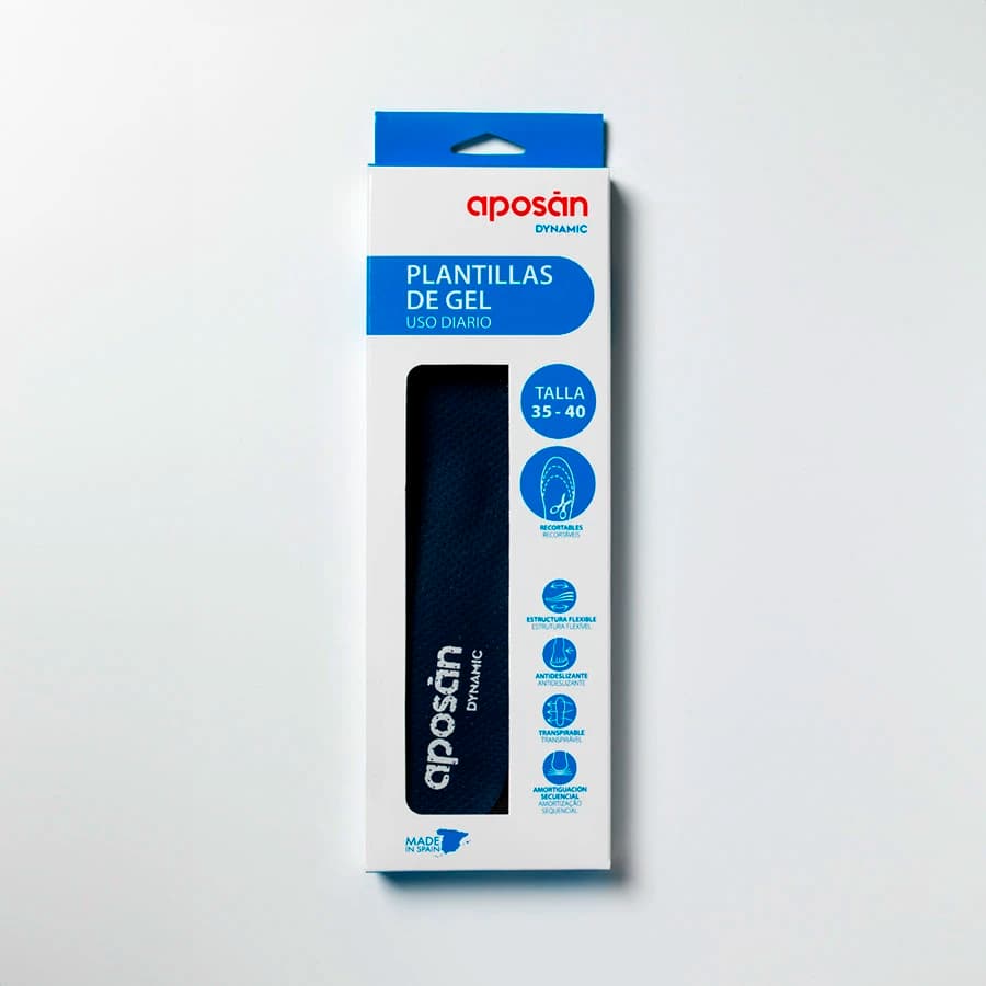 Aposan Dynamic Plantillas Gel Uso Diario 2 Unidades Talla 35-40 de Aposan