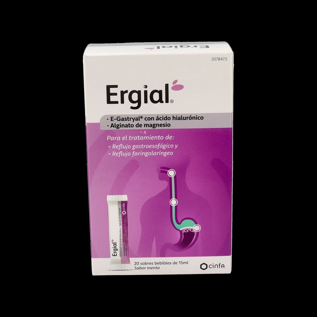 Ergial 20 Sobres Bebibles 15 ML Sabor Menta de Ergial — imagen 2