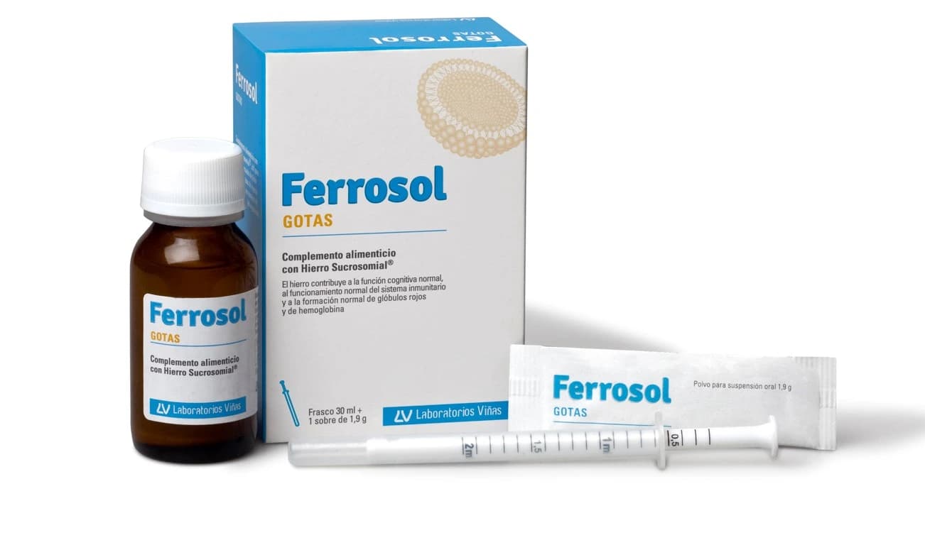 Ferrosol Gotas y Sobre 1 Frasco 30 ML + 1 Sobre 1.9 G de Ferrosol — imagen 2