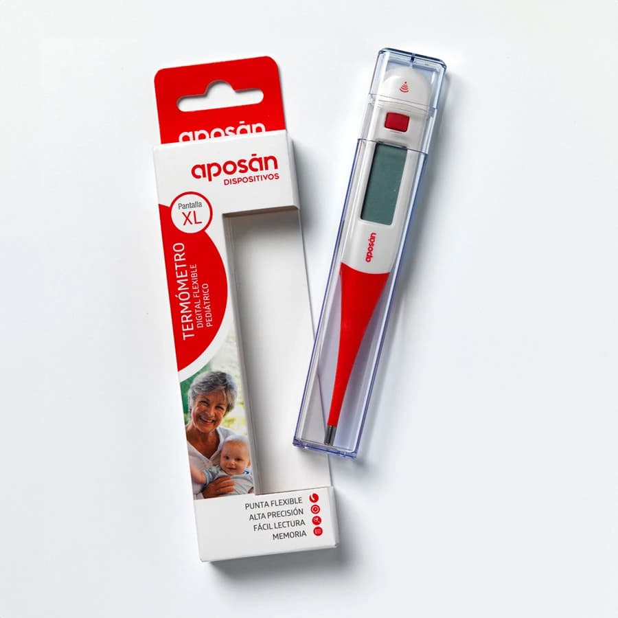 Termometro Clinico Digital Aposan Flexible Pediatrico xl 1 Unidad de Aposan — imagen 2
