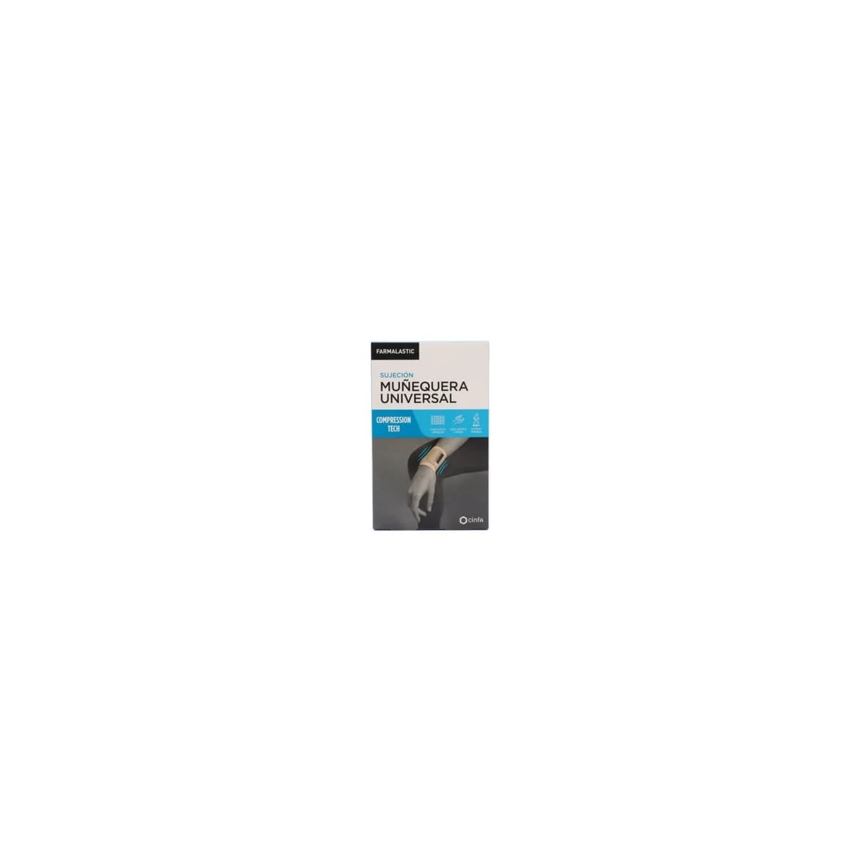 Farmalastic Muñequera Universal Velcro 1 Unidad Talla 1 Color Beige