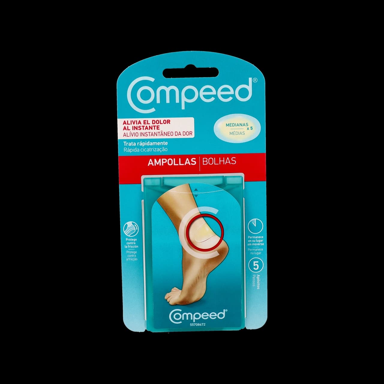 Compeed Ampollas - Hidrocoloide Talla Mediana 5 Unidades de Compeed — imagen 2