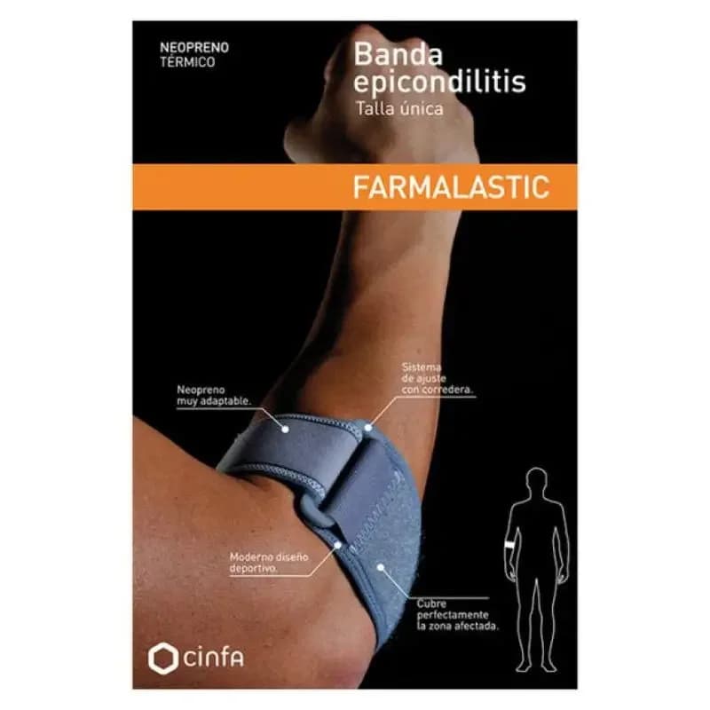 Farmalastic Codera Banda Epicondilitis - Neopreno 1 Unidad Talla Unica de Farmalastic